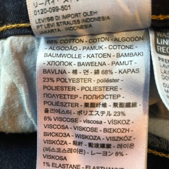 Levis 505 Womens Size 10 Dark Wash Blue Straight Leg Pockets Denim Jeans - Picture 8 of 9